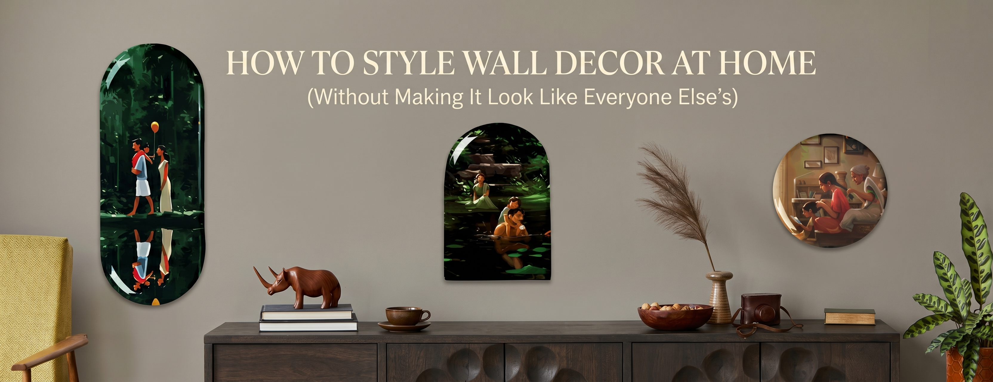How to Style Wall Decor at Home (Without Making It Look Like Everyone Else’s)