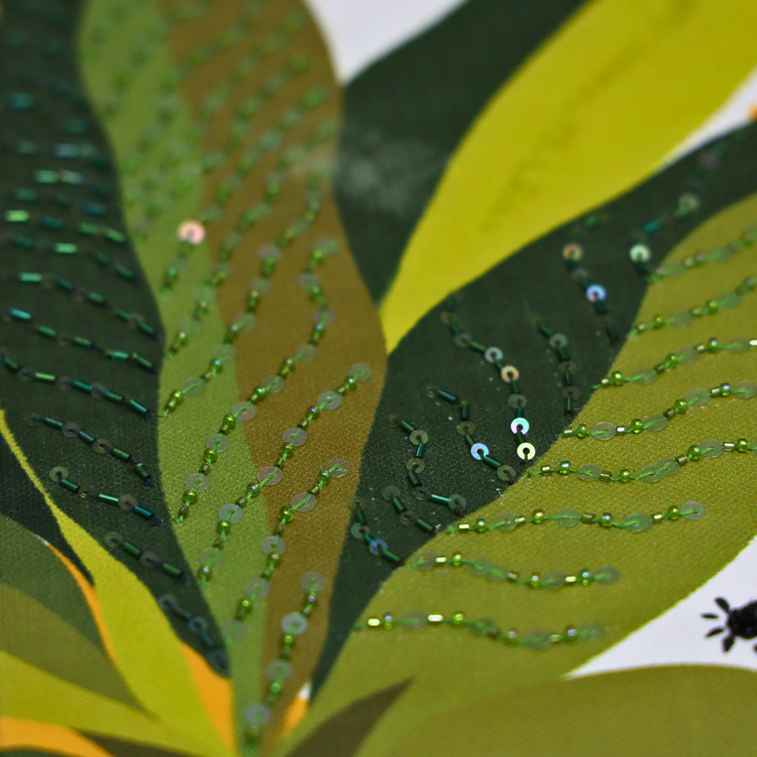 Keeper of Green | Embroidered Canvas