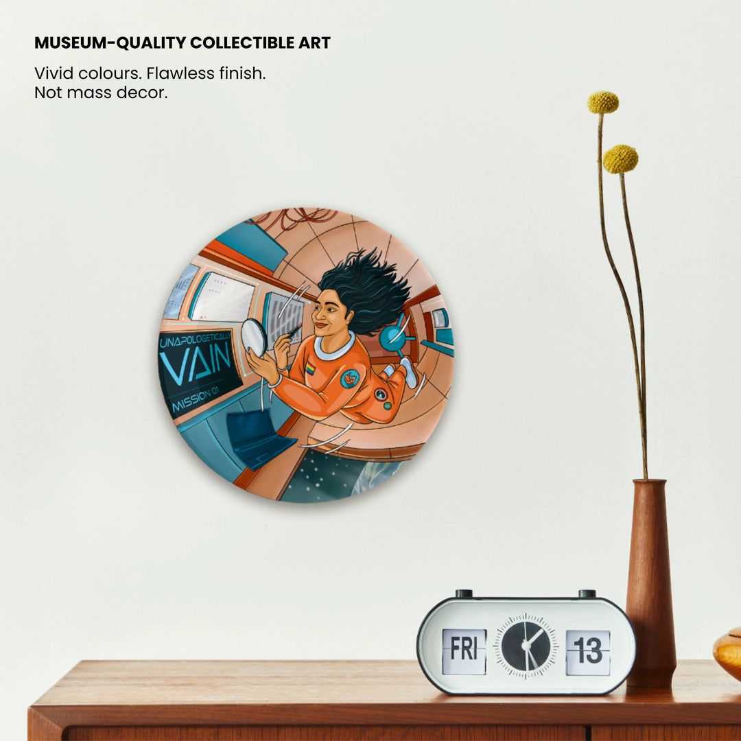 Unapologetically Vain | Ceramic Decor Plate | 7.5"