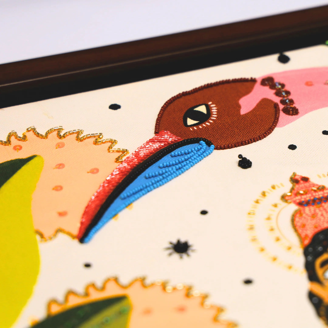 Keeper of Green | Embroidered Canvas