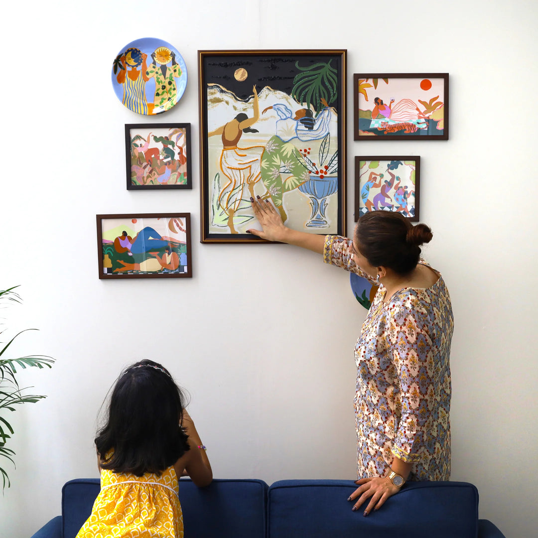 Circles of Joy | Gallery Wall Art | Set of 6