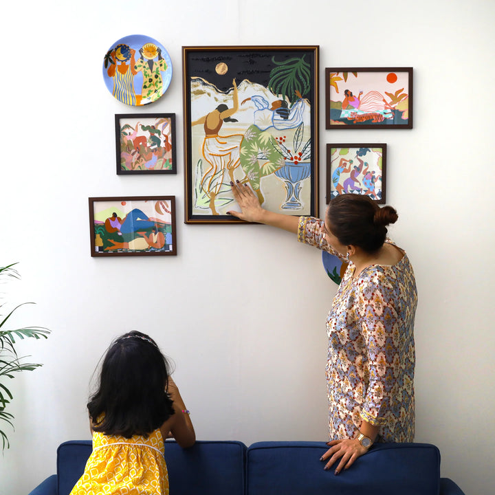 Circles of Joy | Gallery Wall Art | Set of 6