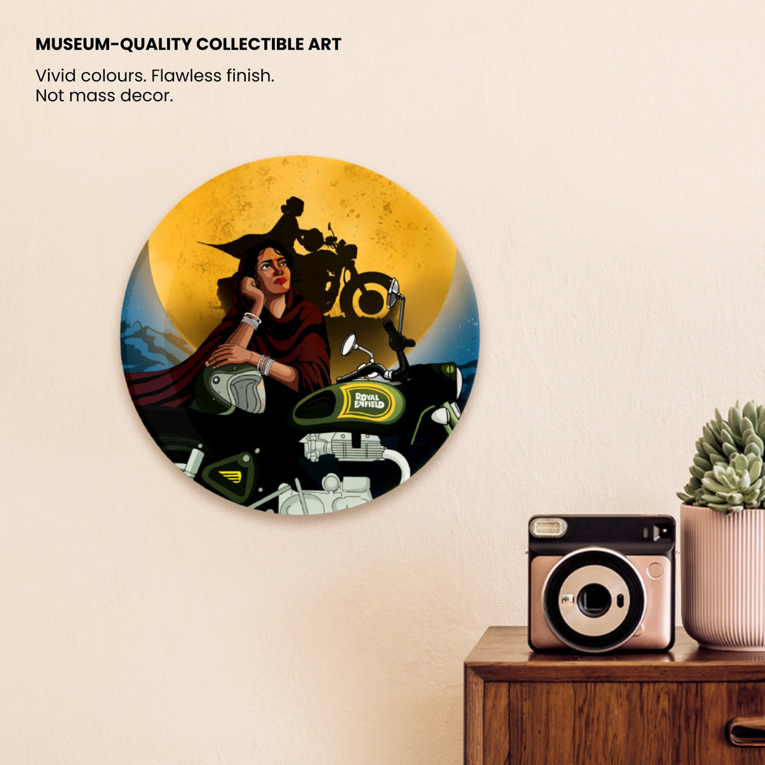 Quiet Rider | Ceramic Decor Plates | 10"