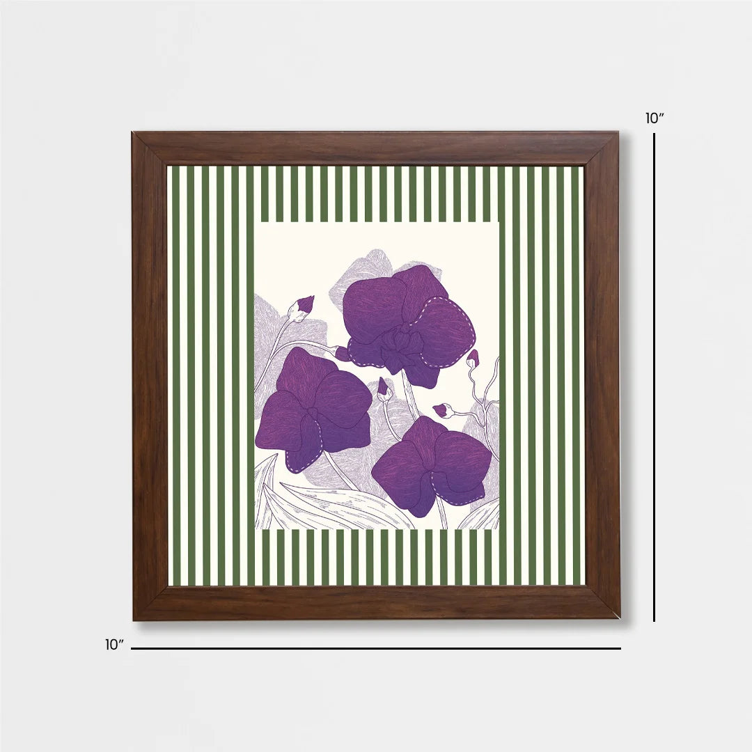 Purple flowers art print | wall decor and hangings