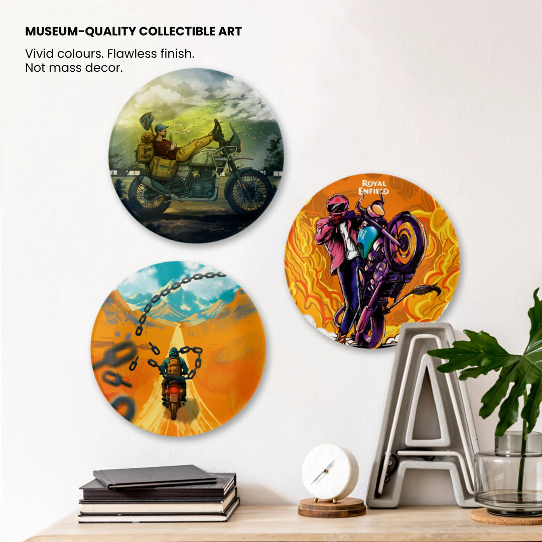 The Rider’s Trilogy | Ceramic Decor Plates | Set of 3