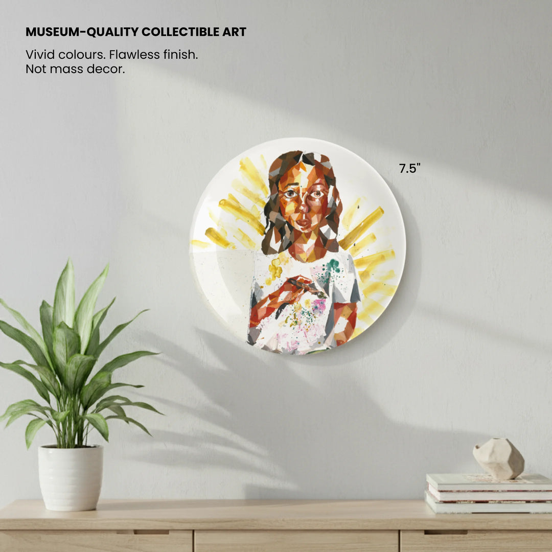The First Stroke | Young Artist Decor Plate | 7.5"