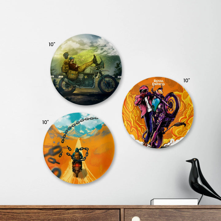 The Rider’s Trilogy | Ceramic Decor Plates | Set of 3