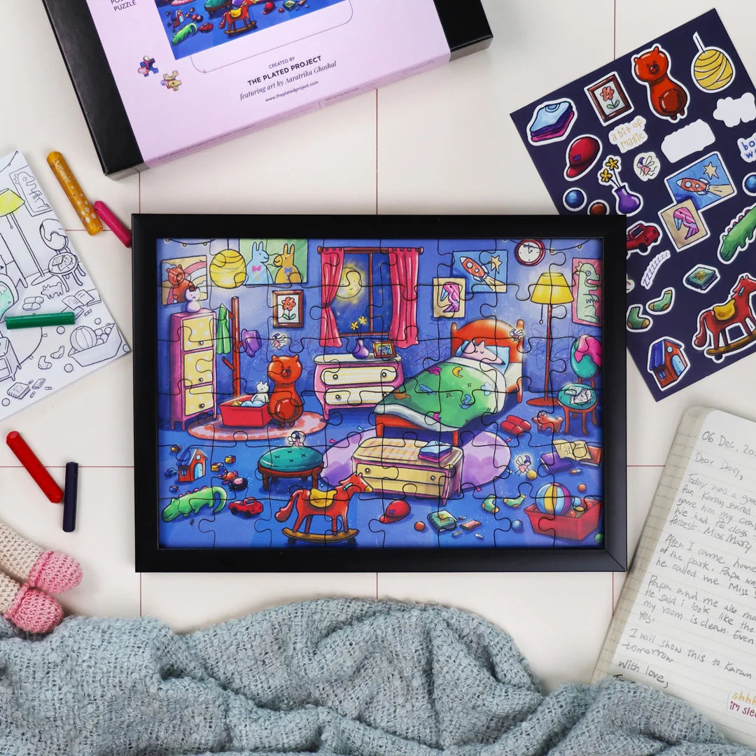 A framed decor puzzle for kids | home decoration goods