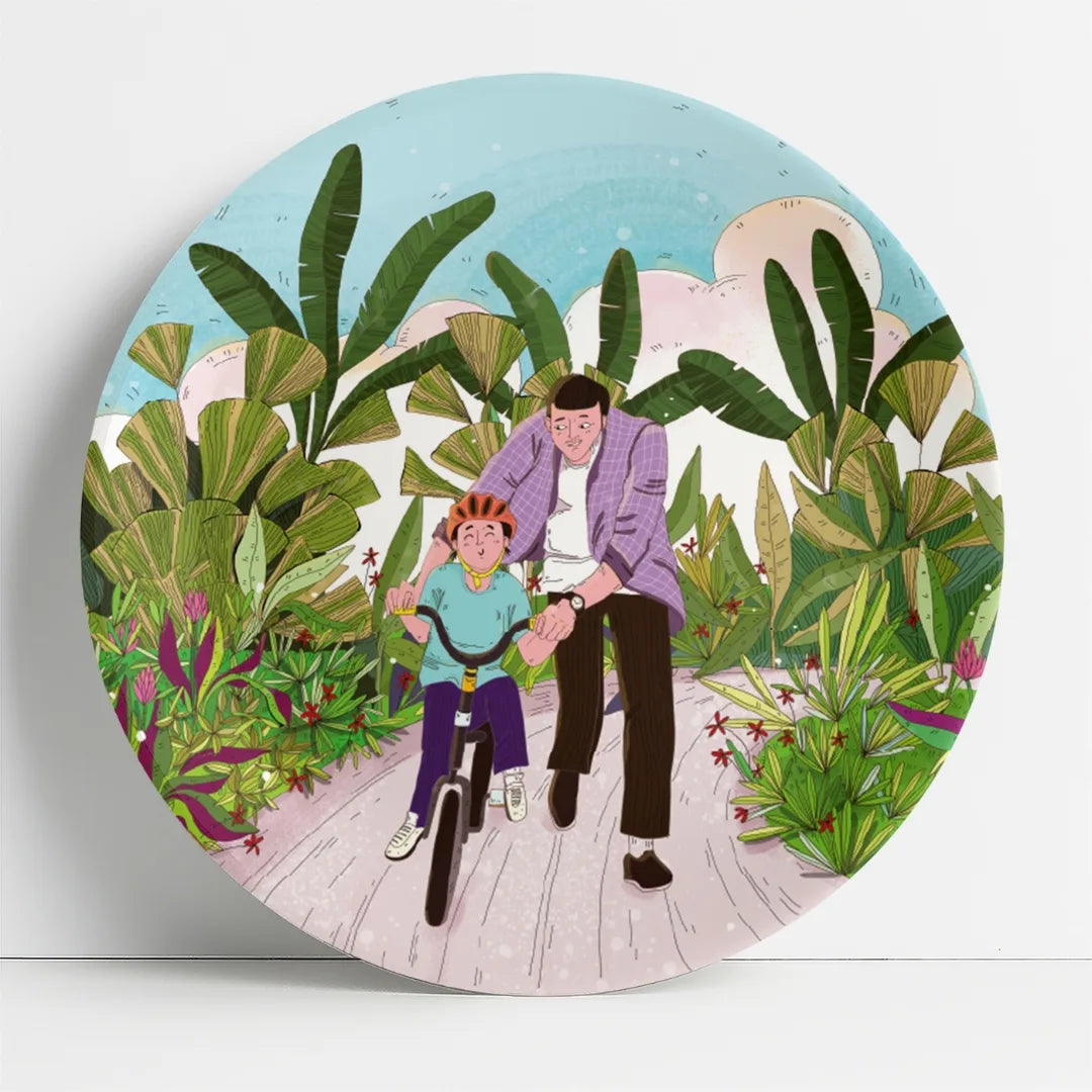First Ride | Ceramic Decor Plate | 10"