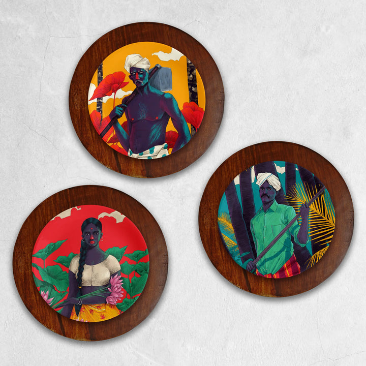 Seeds of Tomorrow | Luxe Ceramic Decor Plates | Set of 3