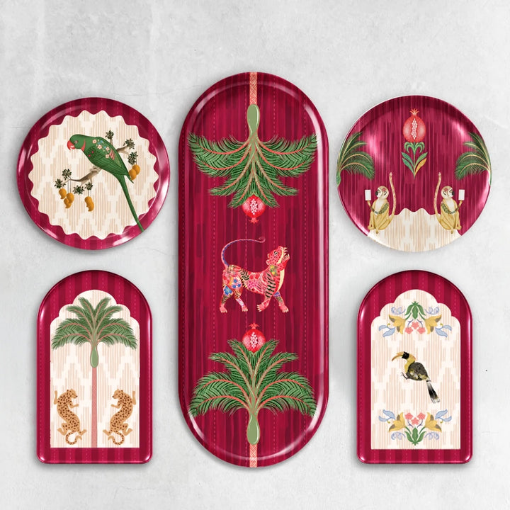 Something Wild | Metal Decor Plates | Set of 5