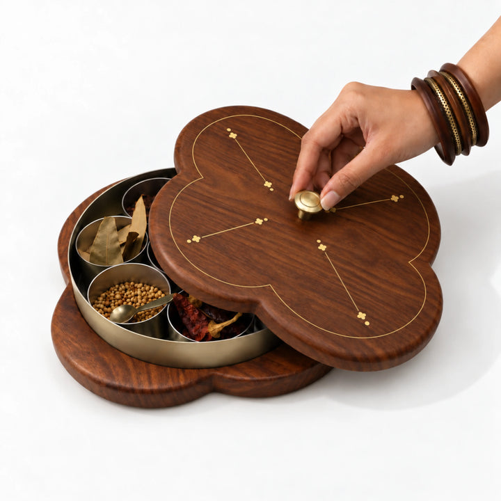 Chaturkamal | Sculptural Spice Box