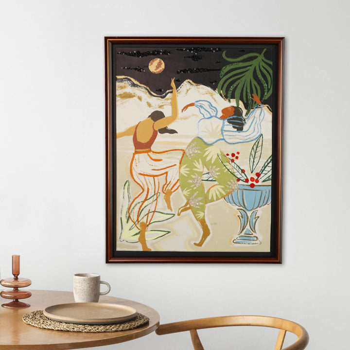 The Dance of Becoming | Embroidered Canvas