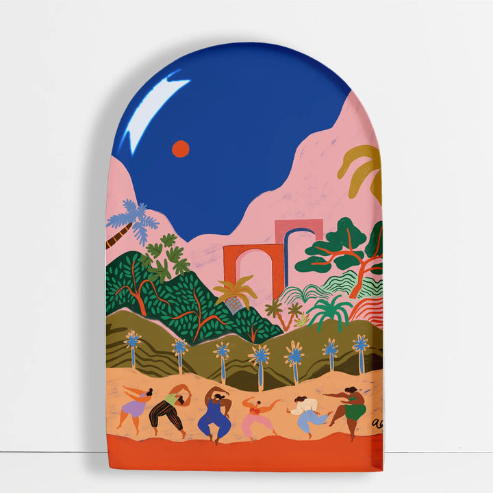 The Dancers | Premium Metal Wall Art Panel | 8” x 13”