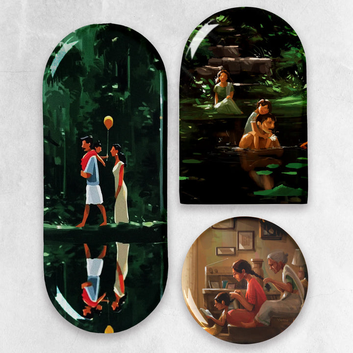 Where We Belong | Premium Metal Wall Art Panel | Set of 3