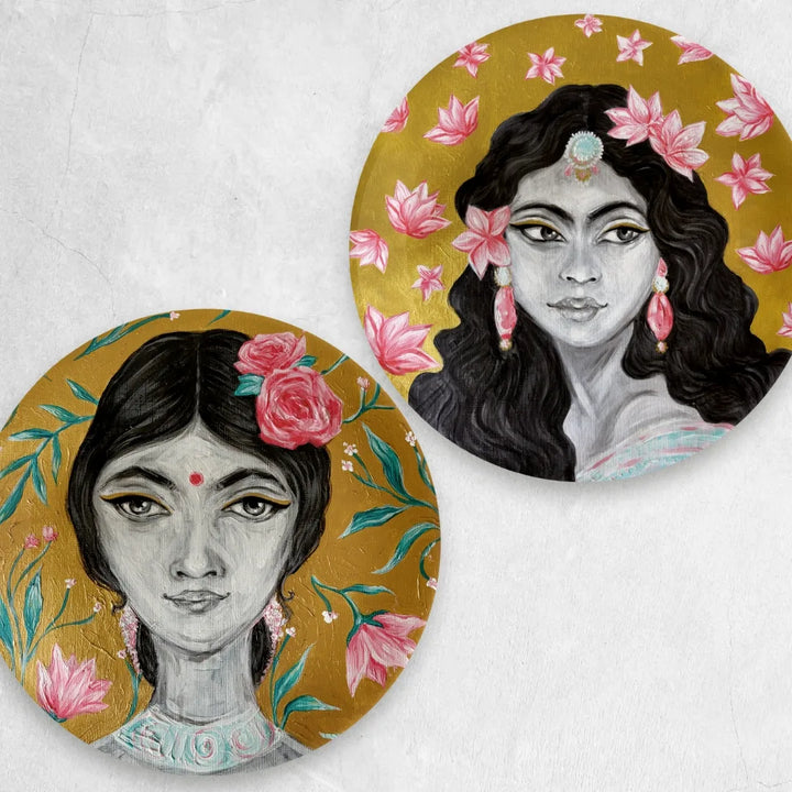 Bloom | Ceramic Decor Plates | Set of 2