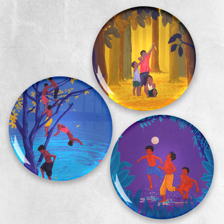 Tender Echoes | Premium Metal Decor | Set of 3