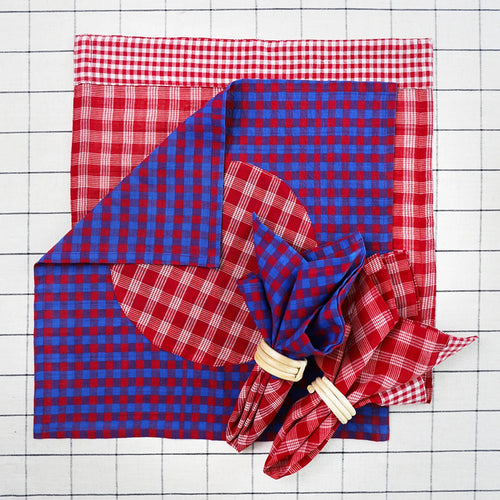 The Perfect Check | Napkins | Set of 4