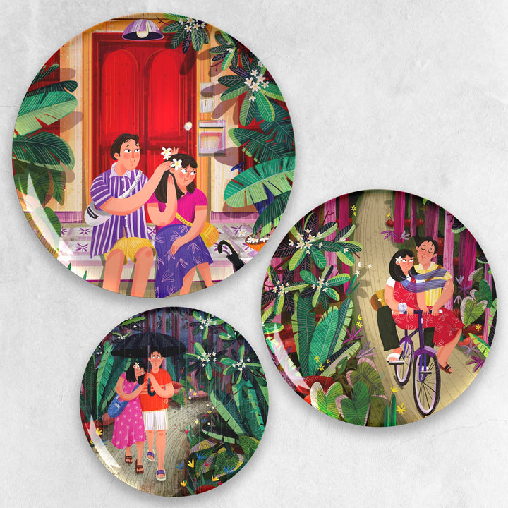 Seasons of Love | Premium Metal Decor | Set of 3