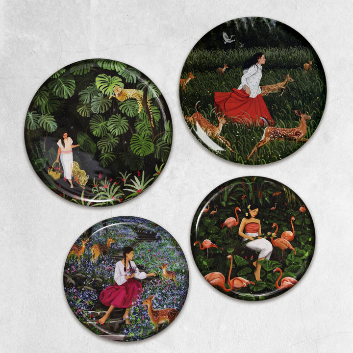 Wild and Free | Premium Metal Decor | Set of 4