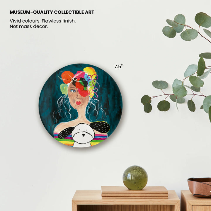 Where Love Sits Still | Young Artist Decor Plate | 7.5"