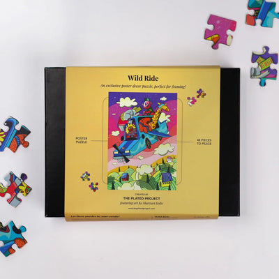 Wild Ride | Framed Puzzle - A4 | 48 pieces