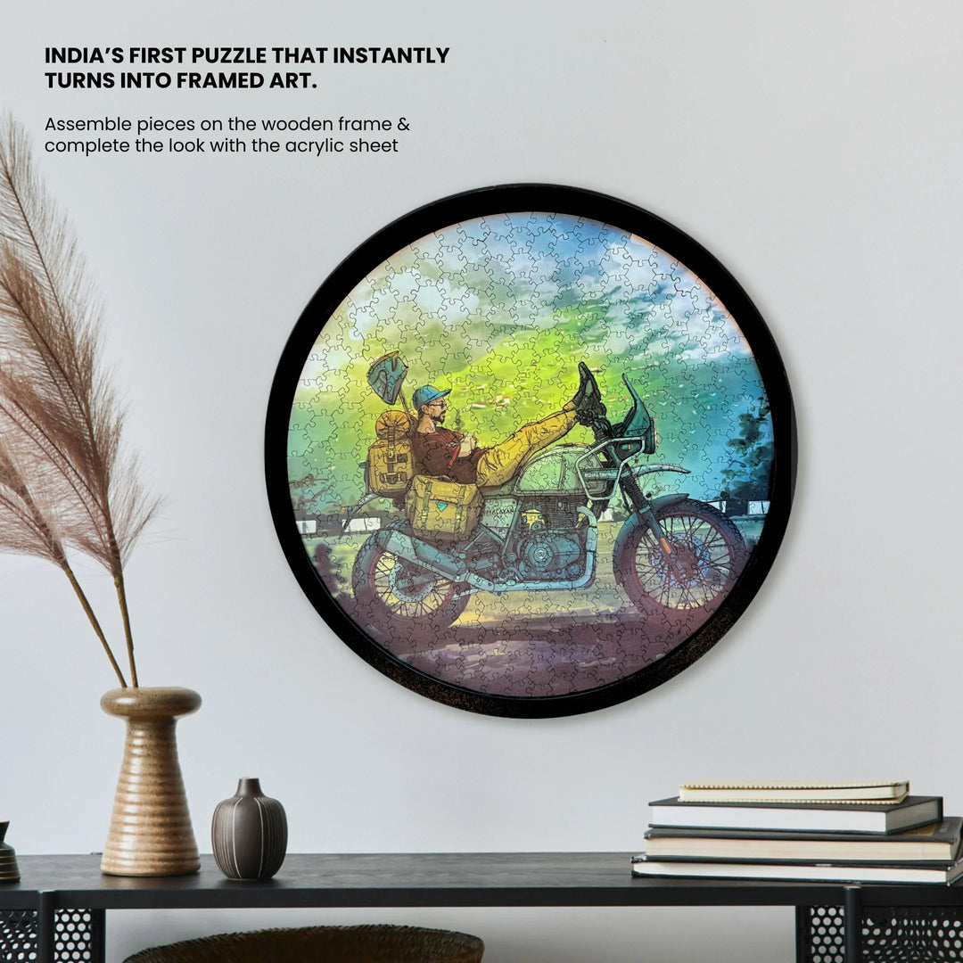 The Nomad | Framed Puzzle – Circular | 300 pieces