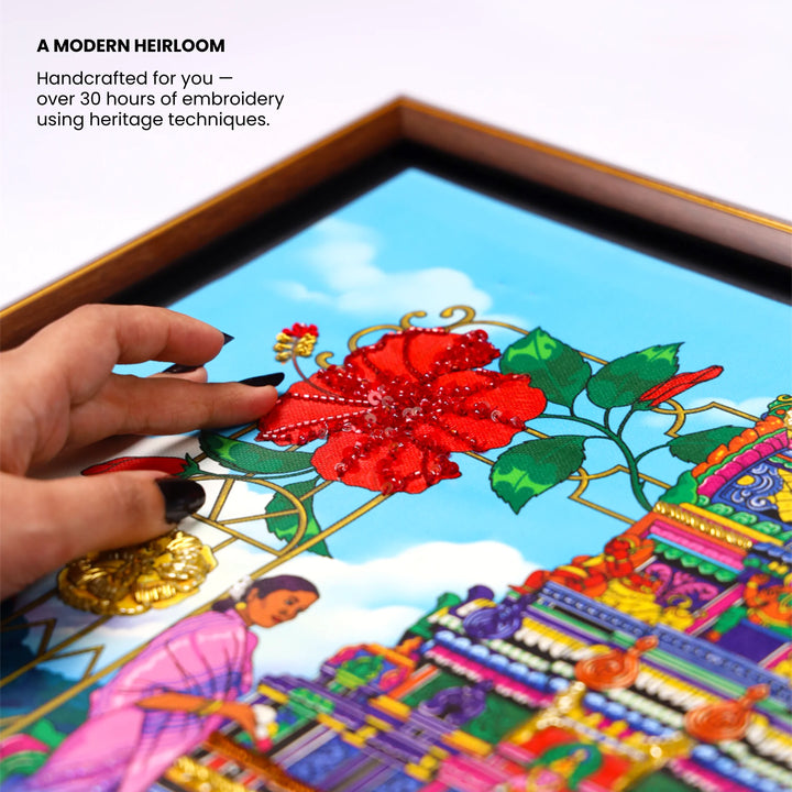 Steps of Faith | Embroidered Canvas