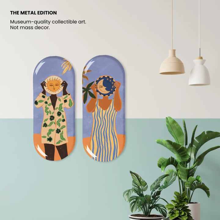 Still We Meet | Metal Wall Art | Set of 2
