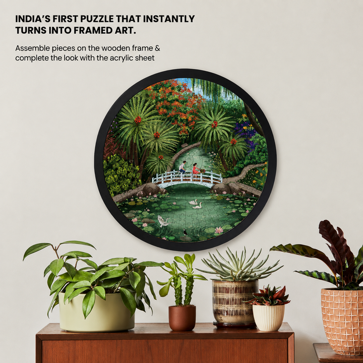 Side by Side | Frameable Circular Puzzle | 300 Pieces