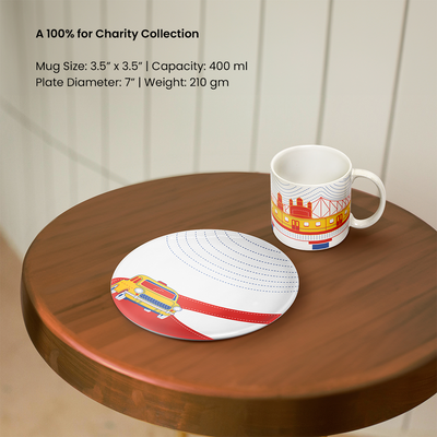 Kolkata | Mug & Plate Combo | Set of 2 | Desh Ka Garv