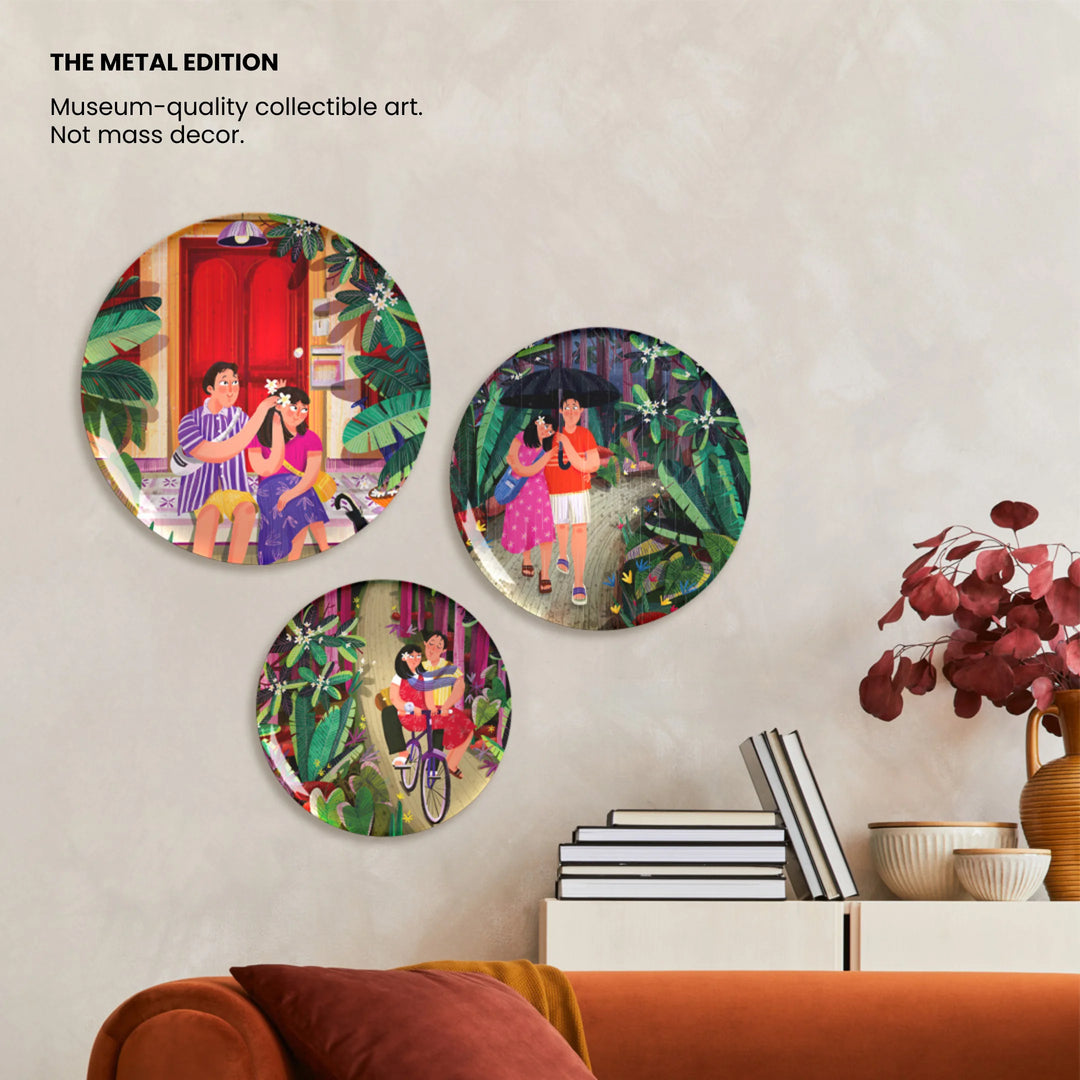 Seasons of Love | Premium Metal Decor | Set of 3