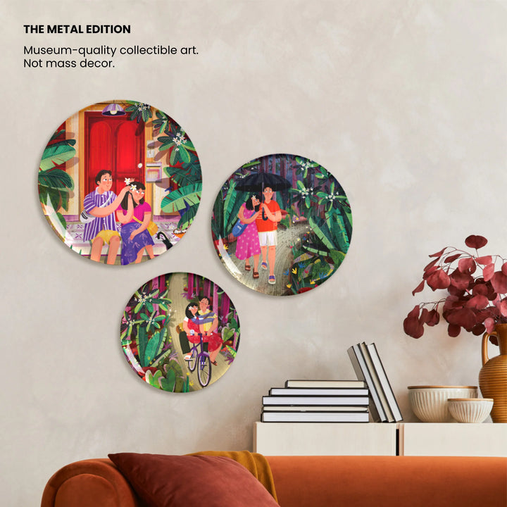 Seasons of Love | Premium Metal Decor | Set of 3