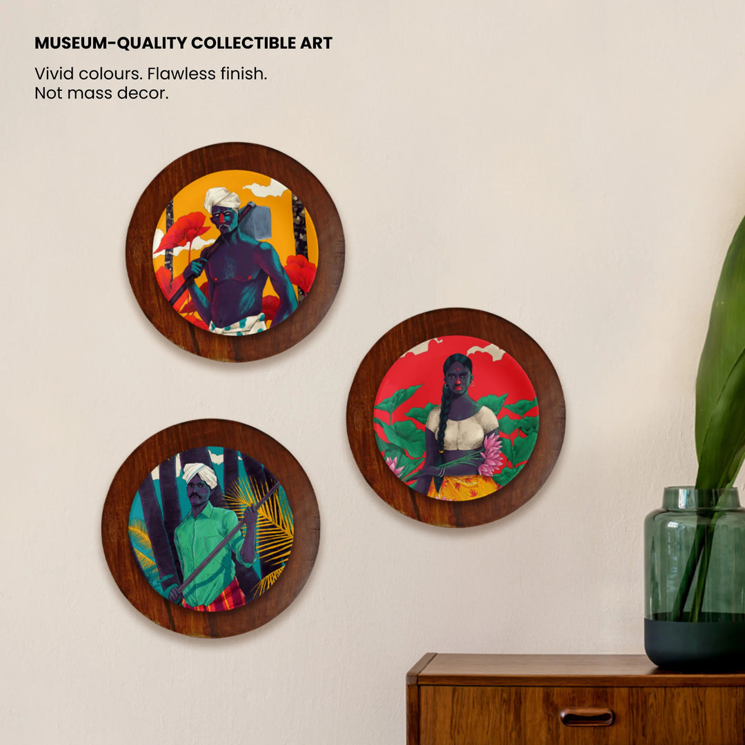 Seeds of Tomorrow | Luxe Ceramic Decor Plates | Set of 3