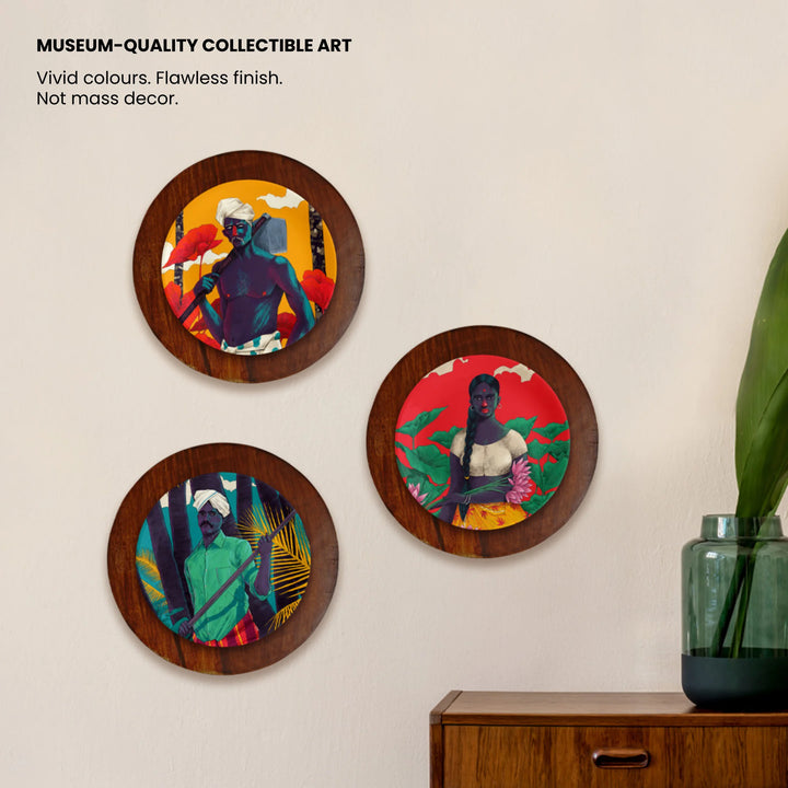 Seeds of Tomorrow | Luxe Ceramic Decor Plates | Set of 3