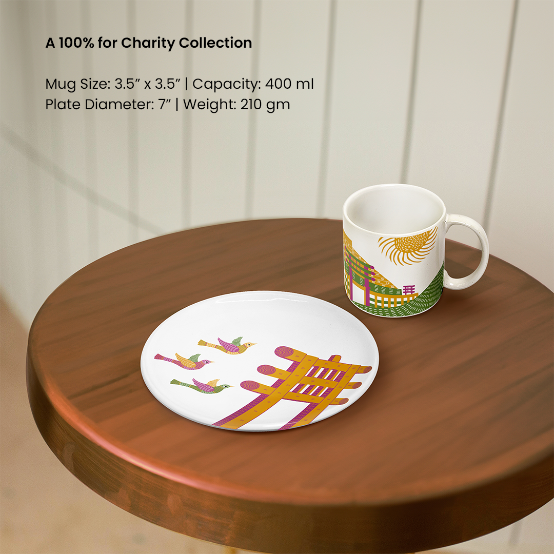 Madhya Pradesh | Mug & Plate Combo | Set of 2 | Desh Ka Garv