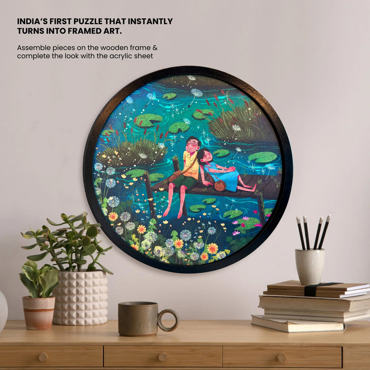 Finding Home | Framed Puzzle - Circular | 300 pieces