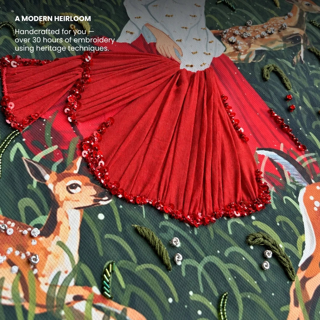 The Wild Remembers | Hand-Embroidered Canvas | Luxe Edit