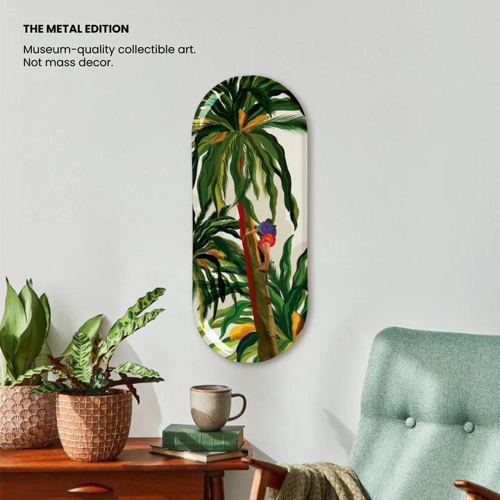 The Climb | Premium Metal Wall Art Panel | 8” × 20”