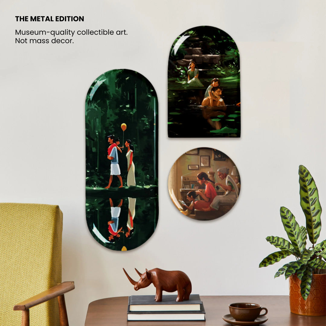 Where We Belong | Premium Metal Wall Art Panel | Set of 3