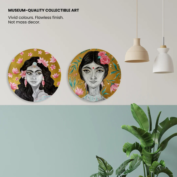 Bloom | Ceramic Decor Plates | Set of 2