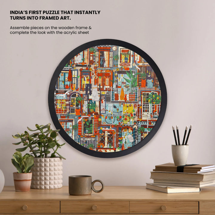 Living Windows | Framed Puzzle - Circular | 300 pieces