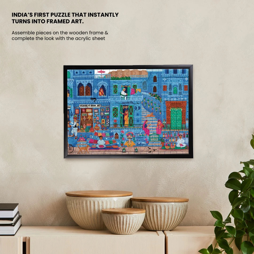A Little Blue Memory | Frameable A3 Art Puzzle | 200 Pieces