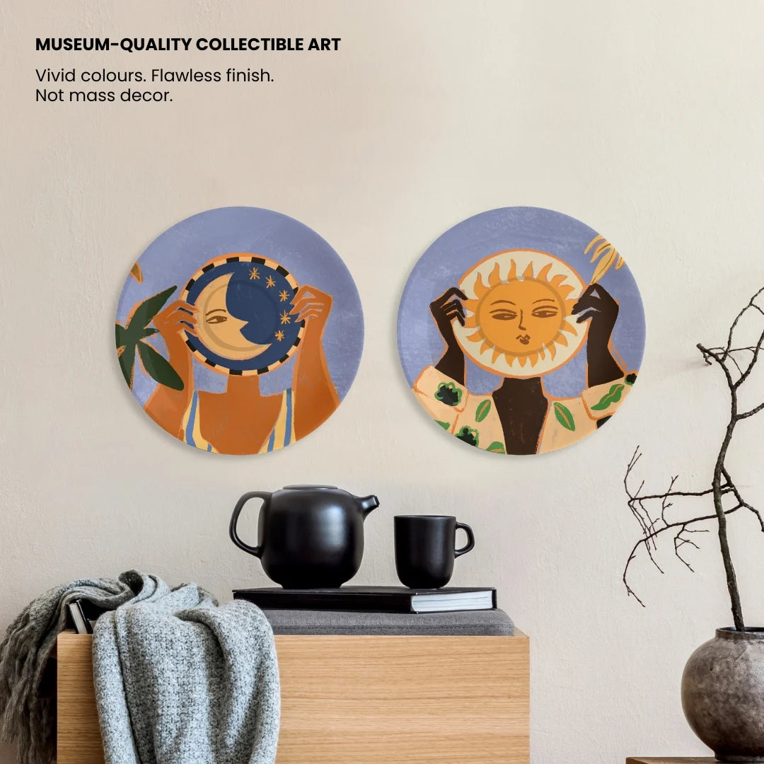 Same Sky | Ceramic Decor Plates | Set of 2
