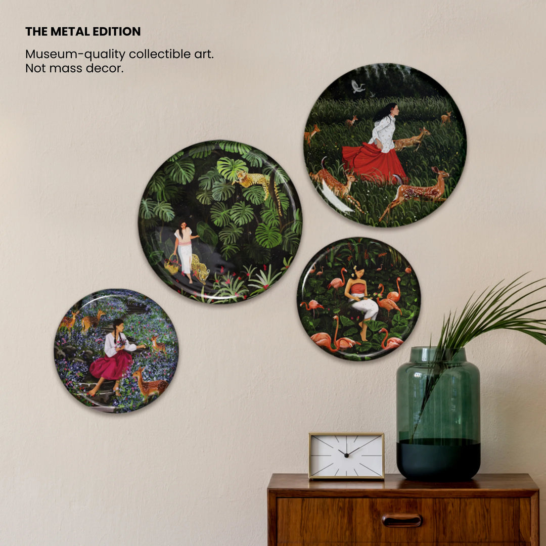 Wild and Free | Premium Metal Decor | Set of 4