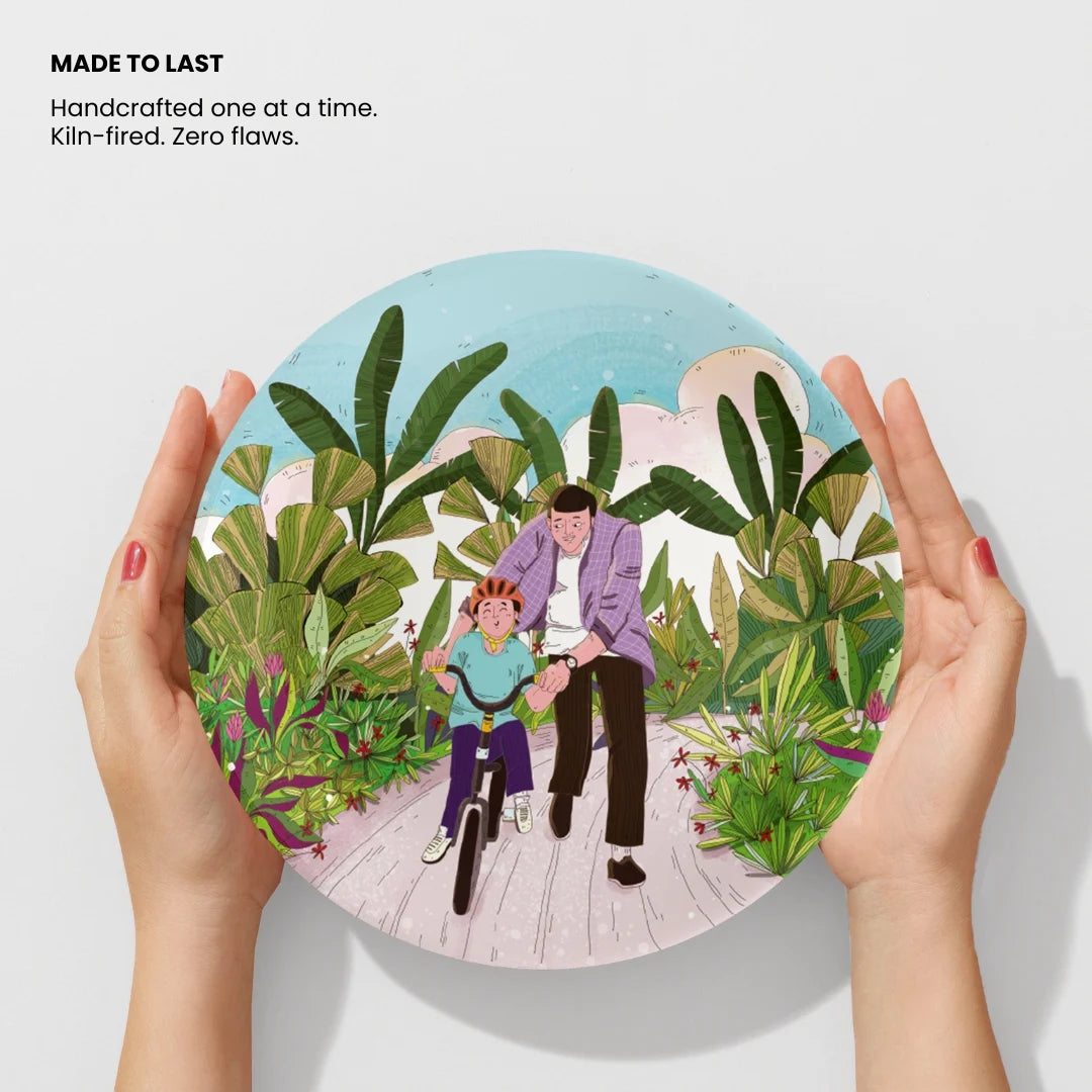 First Ride | Ceramic Decor Plate | 10"