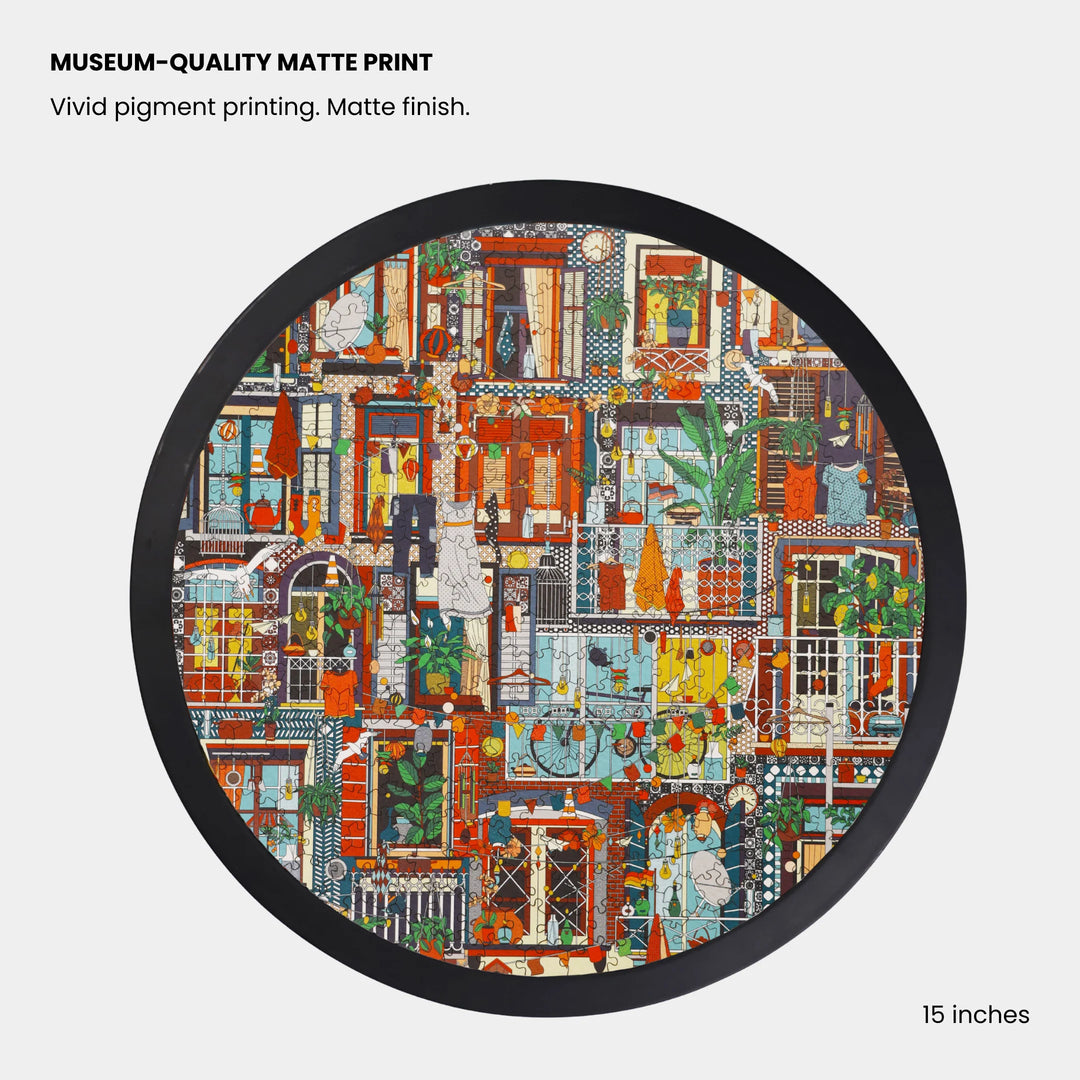 Living Windows | Framed Puzzle - Circular | 300 pieces