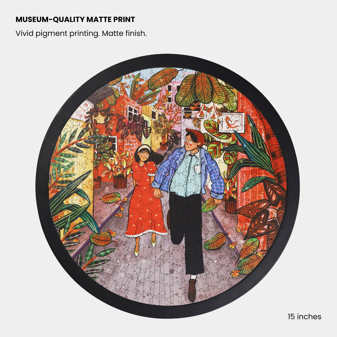 Love will Last | Framed Puzzle - Circular | 300 pieces