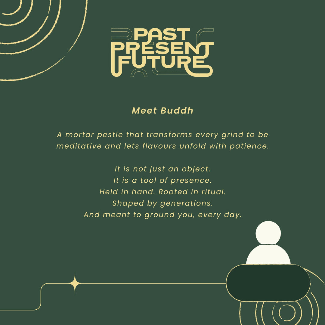 Buddh | Marble Mortar & Pestle | Artisan-Crafted