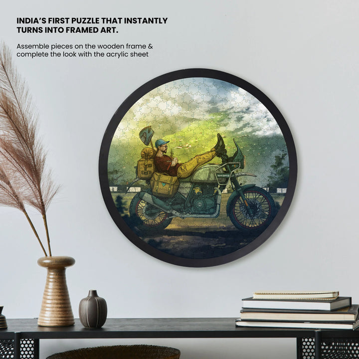 The Nomad | Framed Puzzle – Circular | 300 pieces